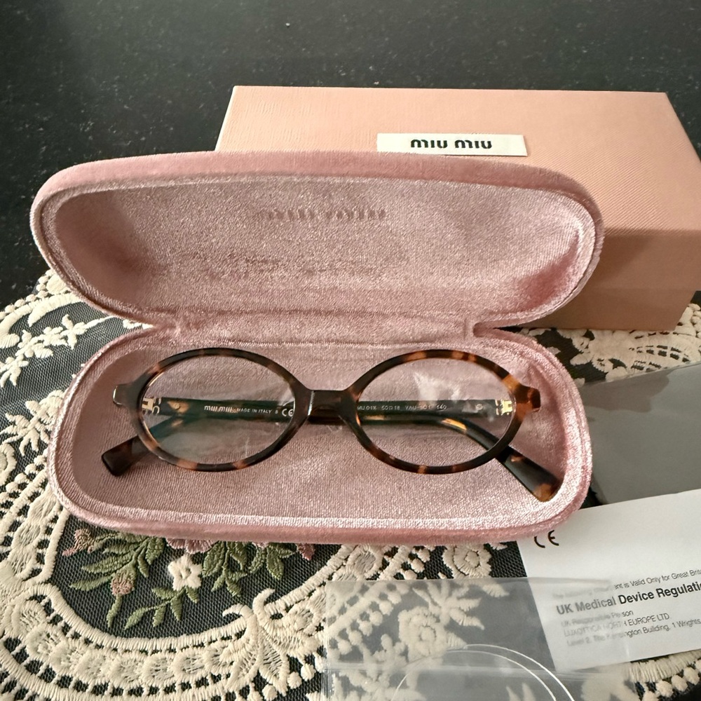 Miu Miu Brown Tortoise Women's Glasses